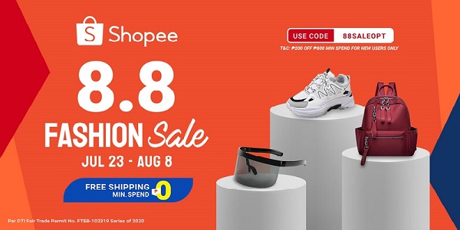 Shopee 8.8 Fashion Sale