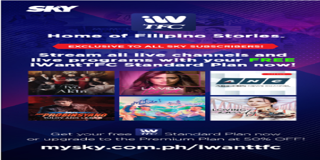 Free iWantTFC for SKY postpaid subscribers