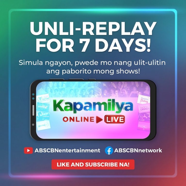 ABSCBN ENTERTAINMENT SHOWS AVAILABLE 7 DAYS KAPAMILYA ONLINE LIVE