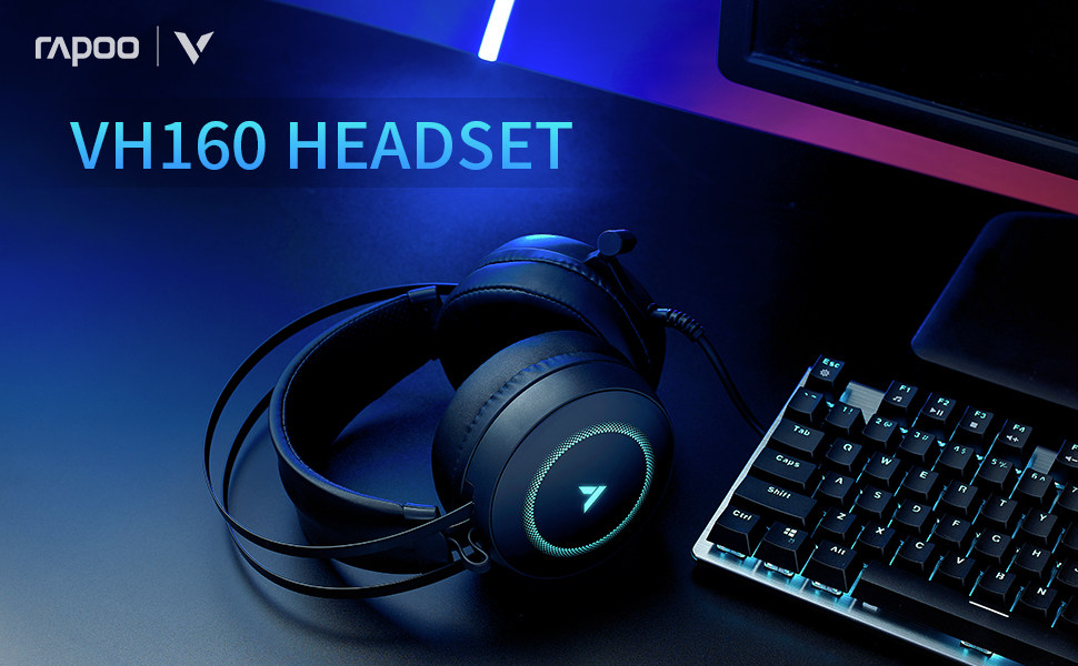 Experience high quality gaming with Rapoo VH160 Gaming Headset