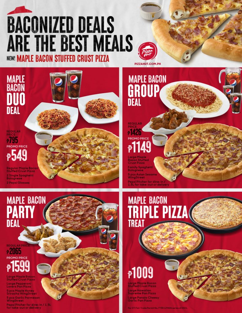 Bring home the (maple) bacon with Pizza Hut’s Maple Bacon Stuffed Crust