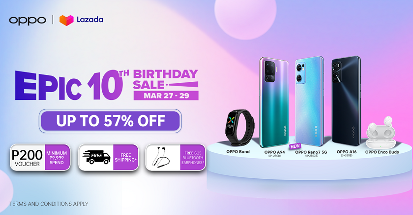 Lazada Epic 10th Birthday Sale on 27 March 