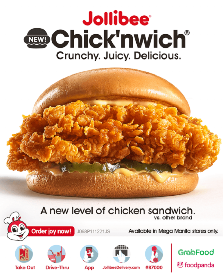 Jollibee Chicken Sandwich, coming more stores around Philippines soon