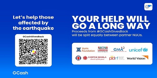 GCash_GCashForGooddonation drive launched for quake-hit North Luzon