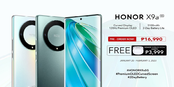 Main KV - Pre-order HONOR X9a 5G now and get a FREE HONOR Earbuds X3 Lite