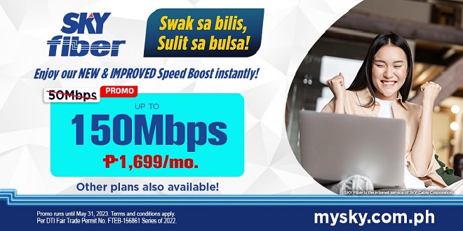 enjoy sky fiber's new and improved speed boost instantly!