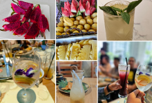 Different Kinds of Fruits and Cocktails in a Collage