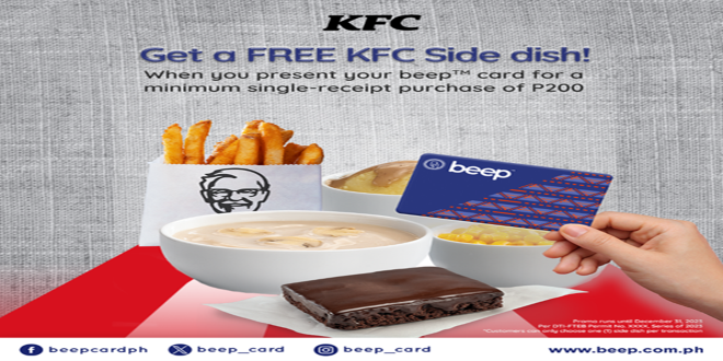 Special Treat Unveiled beep™ Cardholders Delight Free KFC Sides and Desserts