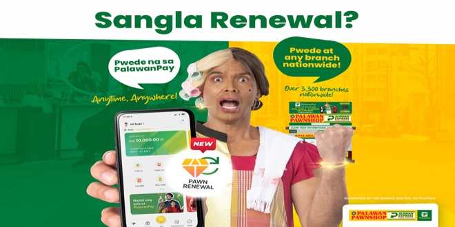 Sangla Renewal, Pwede na sa PalawanPay App o sa kahit saang Palawan Pawnshop Branches