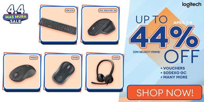 Snag Incredible Savings at Logitech's 4.4 'Mas Mura Sale' on Shopee!