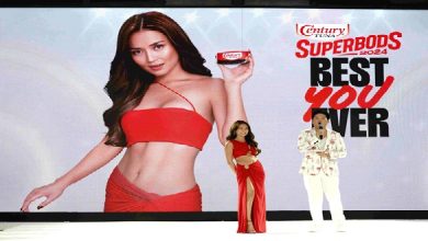 Century Tuna Superbod Kathryn Bernardo together with event host Tim Yap