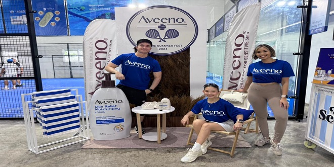 Aveeno brand ambassadors and marketing manager - Padel