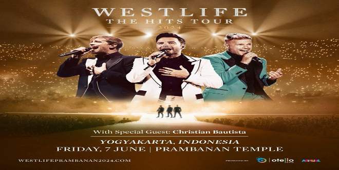 Westlife to Perform Exclusive Concert in Yogyakarta with Christian Bautista as Opening Act