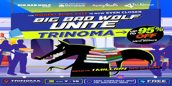 Big Bad Wolf Book Sale Roars Back to Manila at TriNoma