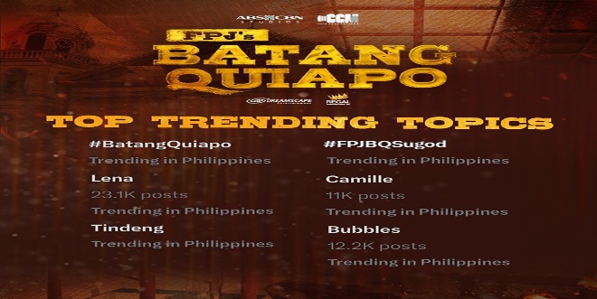 FPJ's Batang Quiapo draws multiple trending topics for its June 26 episode