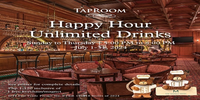 Happy Hour Unlimited Drinks at Tap Room_1