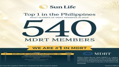 Sun Life Bags No. 1 Spot in Philippines' MDRT, Sole PH Firm in Global Top 50