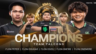 Thailand's Team Falcons Wins Esports World Cup Free Fire Championship Title