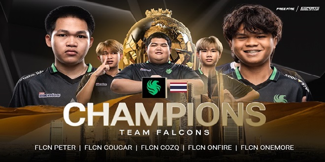 Thailand's Team Falcons Wins Esports World Cup Free Fire Championship Title