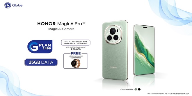 Get HONOR Magic6 Pro with Globe Postpaid Plans