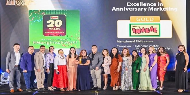 Mang Inasal sparkles at the Marketing Excellence Awards 2024