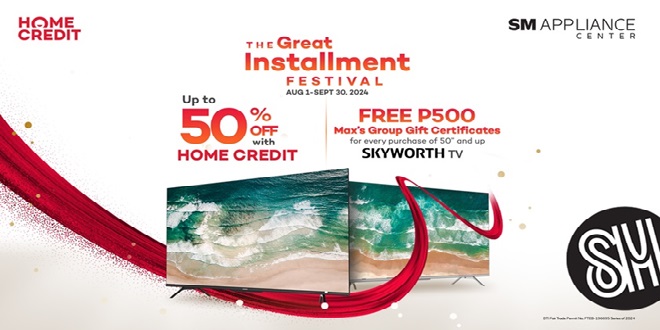 Home Credit and SM Appliance Center Present Unbeatable Offers at The Great Installment Festival