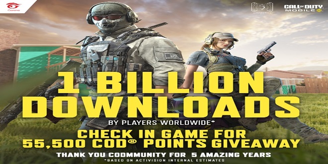 Call of Duty Mobile Reaches 1 Billion Downloads, Celebrates 5 Years