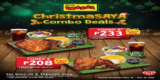 Enjoy Mang Inasal ChristmaSAYA Combo Deals this holiday season