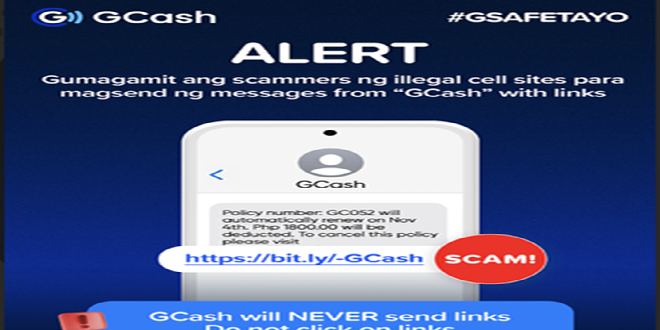 GCash_Spoofing ginagamit ng mga scammer para magpanggap na GCash