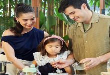 Heussaff Family - family in the kitchen