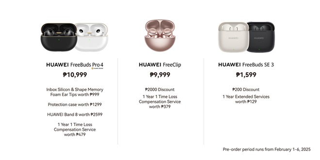 HUAWEI Audio Products - Omnibus Pre-Order Chart_1