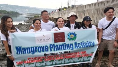 Shang Properties employees at the Mangrove Planting Activity reflect the company’s commitment to environmental stewardship.