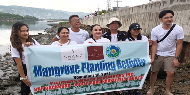 Shang Properties employees at the Mangrove Planting Activity reflect the company’s commitment to environmental stewardship.